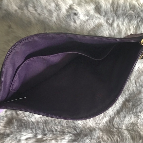 COACH Signature Snakeskin Tech Pouch - Picture 6 of 6